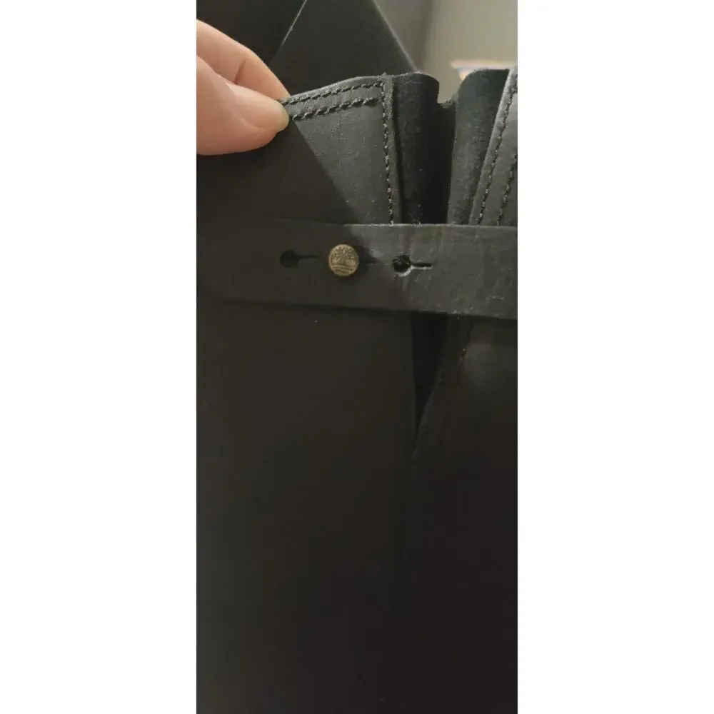 Timberland Womens Savin Hill Tall Leather Moto Boots Buckle Anti Fatigue Size 7